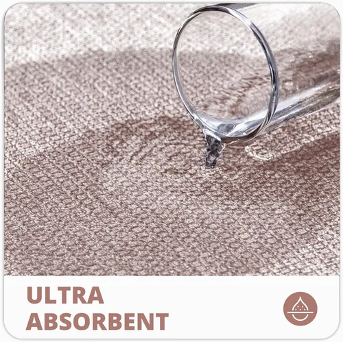 Vista 3 de Tapete de baño ultrafino, con base de goma, antideslizante, secado rápido, lavable a máquina, pelo bajo, absorbente, para ducha exterior, fregadero