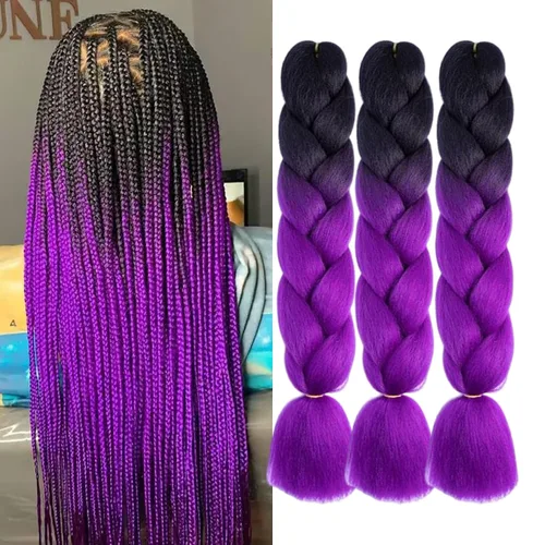 Vista 27 de Beige (613#) 6 paquetes de cabello trenzado de 24 pulgadas, de fibra sintética, sin picazón, extensiones de cabello para trenzar jumbo, textura