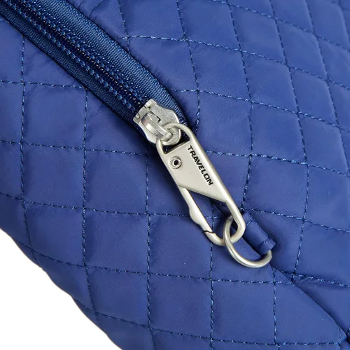 Vista 7 de Travelon Antirrobo Boho NorthSouth Crossbody, azul exuberante, azul (Lush Blue)