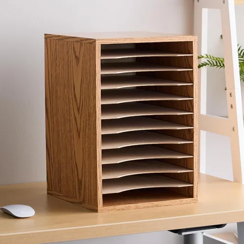 Vista 3 de Recipiente para residuos de plástico Step-On, MEDIUM OAK XX