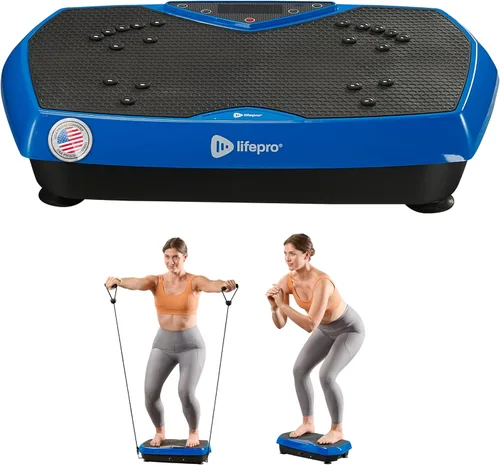 Vista 14 de Lifepro HexaPlate - Máquina de ejercicio con placa de vibración con puntos de acupuntura magnéticos y 9 ajustes preestablecidos, máquina