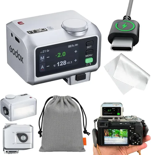 Vista 10 de Godox iT30 pro C TTL Mini Flash & Trigger- GODOX Authorized Distributor iT30 Pro C for Canon - IT30Pro TTL Flash, Wireless Master & Receiver, HSS