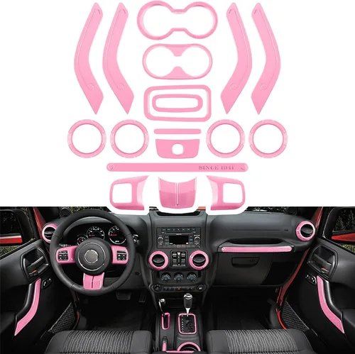 Vista 15 de E-cowlboy Juego completo de 18 piezas de adornos para interior de auto, kit de adornos para interior de auto