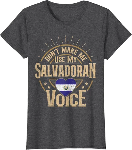 Vista 4 de Camiseta de recuerdos de la bandera de El Salvador para hombres y mujeres salvadoreños, Negro, S