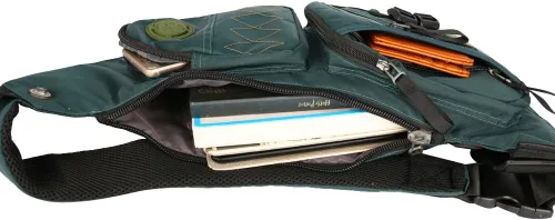 Vista 61 de Mochila de nylon para el pecho, mochila de viaje en bicicleta y gimnasio