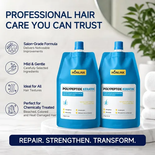Vista 9 de Máscara de Queratina para el Cabello 2 Pack - Regalo para Ella, Tratamiento de Acondicionador Profundo de Péptidos para Cabello Dañado, Seco