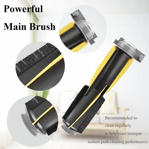 Vista 2 de Para Shark IQ RV100AE RV1000 UR1000SR Partes de vacío principal/lateral cepillo y filtro RV1001 AV970 AV993 RV912S AV1002AE robot aspirador