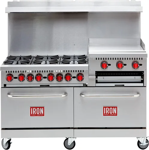 Vista 2 de Iron Range Rango IR-6B24RG, 60" 276,000 BTU, Acero Inoxidable
