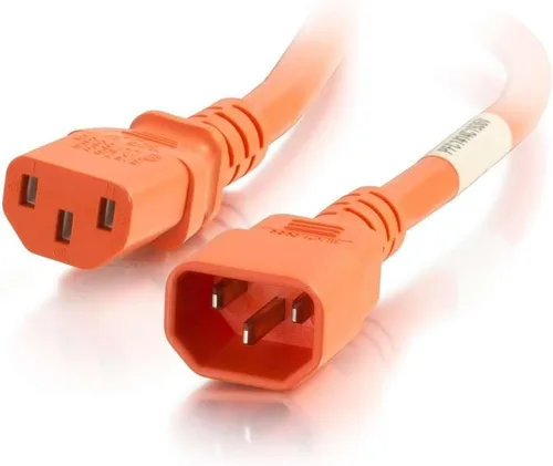 Vista 36 de Cable de alimentación C2G, cable de extensión corto, cable de extensión de alimentación, cable de alimentación de bloqueo, 10A, 250V, negro, 1 pie