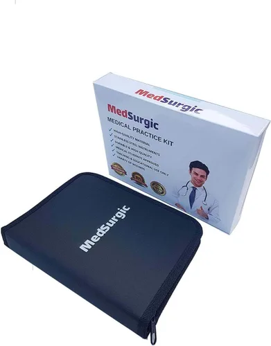 Vista 2 de Kit de práctica de sutura para estudiantes de medicina y veterinaria, sensación completa de piel real, juego de entrenamiento de sutura quirúrgica