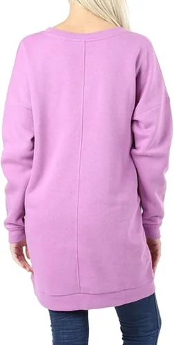 Vista 2 de MixMatchy Womens Casual Oversized V-Neck Sweatshirts Loose Fit Pullover Tunic