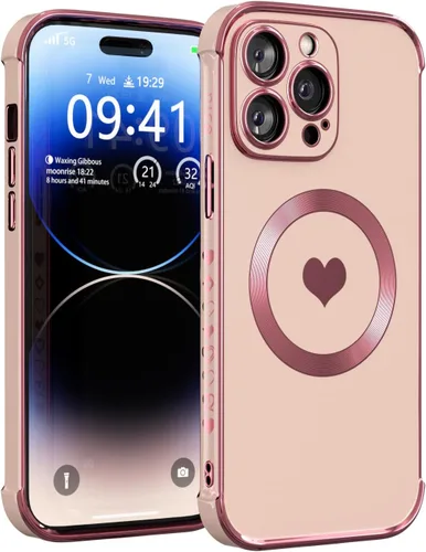 Vista 18 de Funda magnética para iPhone 12 para mujeres y niñas, compatible con magnética, suave y de lujo para iPhone 12, funda de teléfono