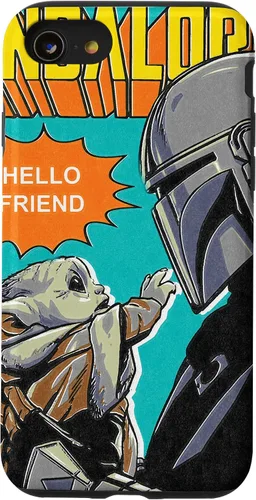 Vista 18 de Funda para iPhone 14 Pro Max Star Wars The Mandalorian Mando y el Niño