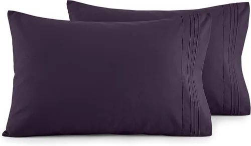 Vista 53 de Elegant Comfort Juego de fundas de almohada ultrasuaves de lujo de 2 piezas - Microfibra premium de calidad hotelera 1500, doble cepillado