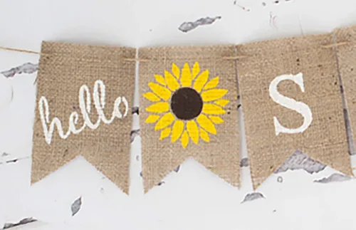 Vista 3 de Banner de Hello Summer, decoraciones de verano, decoración de verano, fiesta de verano, fiesta en la piscina, fiesta de barbacoa B336