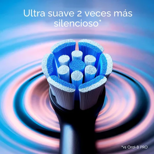 Vista 6 de Oral-B iO Series 2 Limited Simple Clean Cepillo de dientes eléctrico recargable para adultos, negro noche, 3 modos, sensor de presión automático