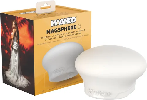Vista 6 de MagMod MagSphere 2 Difusor de flash, modificador de flash de iluminación de fotografía Magnetic Flash Diffuser Attachment, Soft Even Light