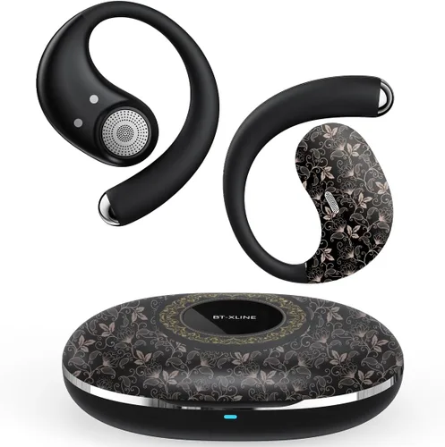 Vista 8 de Micool Auriculares deportivos de oreja abierta Bluetooth 6.0, auriculares inalámbricos con clip con tiempo de reproducción de 36 horas para correr