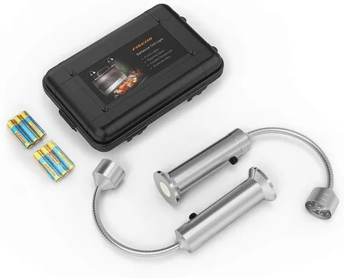Vista 8 de FIREOR Accesorios para parrilla de barbacoa para exteriores, luces LED magnéticas para barbacoa, cuello de cisne flexible, resistente a