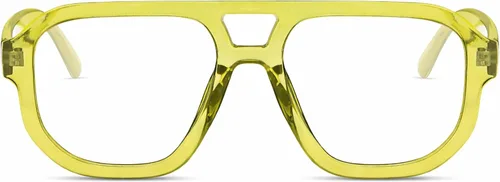 Vista 17 de livho Retro Aviator Blue Light Blocking Glasses for Women Men with Soft Case, Trendy Rectangle Computer Eyeglasses