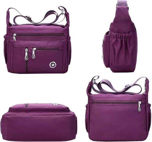 Vista 3 de Fabuxry - Bolsas y Bolsos de Hombro para Mujer Bolso mensajero