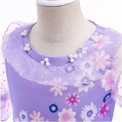 Vista 2 de Moda By Athena Isabela Madrigal Cosplay Costume for Little Girls Princess Dresses Halloween Party Dress Up Suit