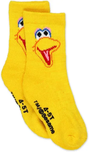 Vista 3 de Sesame Street Elmo - Calcetines para niña con agarraderas (bebéniño pequeño)