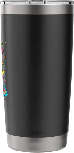 Vista 2 de 90s Nostalgia Retro Apparel - 90'S Vibe Retro Stainless Steel Insulated Tumbler