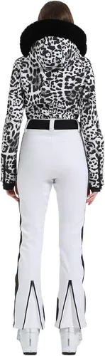 Vista 90 de GSOU SNOW Traje de esquí para mujer, traje de nieve de una pieza, para snowboard, delgado, aislante, impermeable, resistente al viento