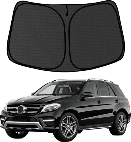 Vista 31 de Parasol para parabrisas A4L 2018-2025, ajuste personalizado, plegable, visera solar 400D, protector retráctil para automóvil, bloquea los rayos UV