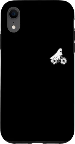 Vista 25 de iPhone 11 Pro Ghost Riding Bicicleta, disfraz de Halloween Ghoul Biker Ciclista caso