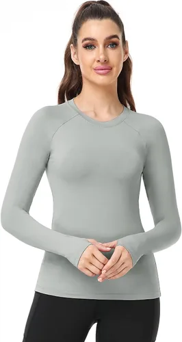 Vista 5 de CADMUS Camisa de manga larga para correr de secado rápido para mujer
