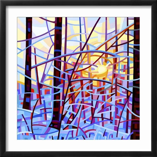Vista 2 de AllPosters Mandy Budan - Marco negro con estampado de giclée para pared, 16 x 16 pulgadas