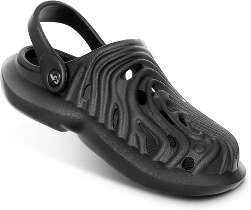 Vista 12 de KEMISANT Zuecos para hombre, unisex, sin cordones, para jardín, zapatos limpiadores, zapatos de trabajo en casa, acolchados, de apoyo