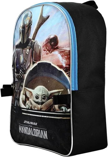 Vista 4 de Star Wars The MandalorianGrogu Baby Yoda Mochila con lonchera Negro osfa