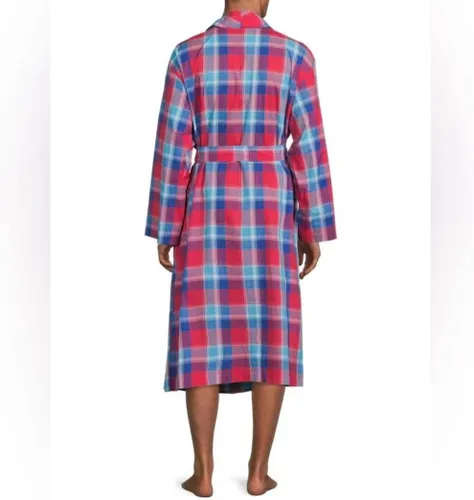Vista 2 de POLO RALPH LAUREN Bata de cuadros tejida 100% algodón para hombre