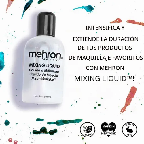 Vista 3 de Mehron Makeup líquido de mezcla, 4.5 oz