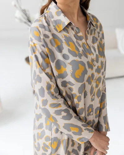 Vista 7 de The Drop Vestido con estampado de guepardo crema irlandés para mujer por victoriouslogan