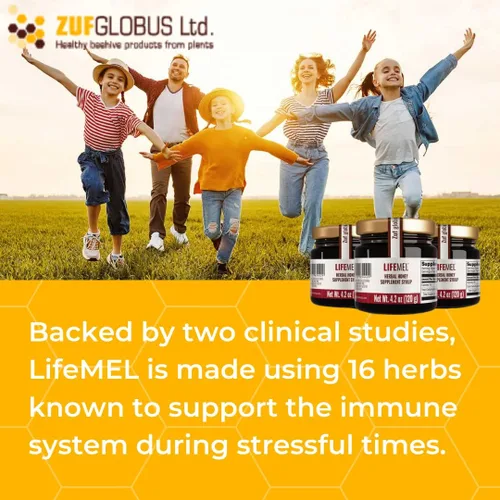 Vista 3 de LIFEMEL - Miel herbaria natural de apoyo inmunológico - Fórmula herbaria botánica - Apoya el bienestar general y la inmunidad diaria - Estudiado