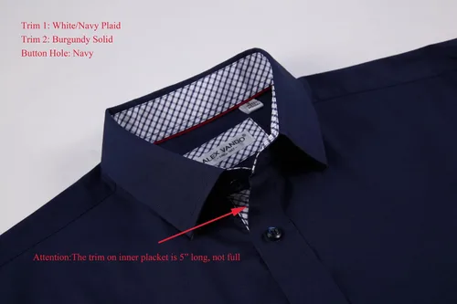 Vista 3 de Alex Vando - Camisa para hombre de manga larga con ajuste regular