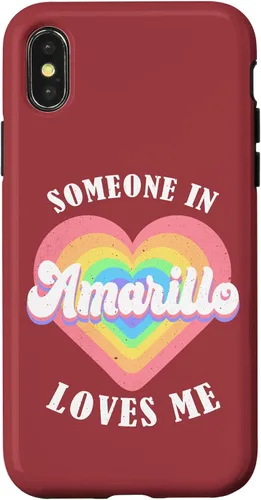 Vista 5 de Someone in Amarillo Loves Me City Heart Case for iPhone 17