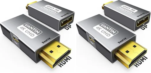 Vista 11 de UANTIN Adaptador HDMI a DisplayPort, 4K @60Hz Uni-Direccional solamente - 1