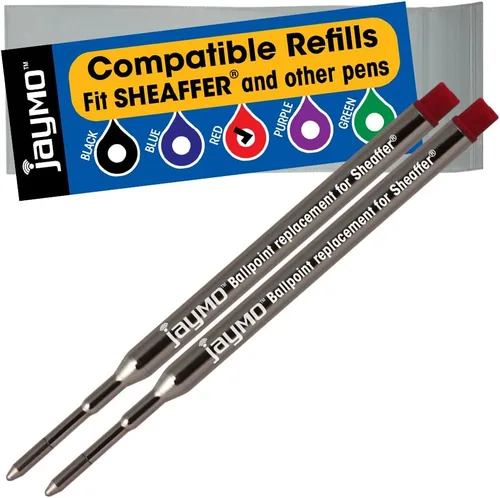 Vista 16 de Jaymo Repuesto para Sheaffer K 99335 - Medidas 3.75 in / 95 mm de largo - Recambio de bolígrafo - 12 negro