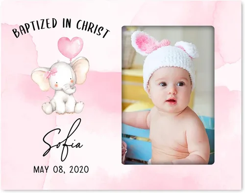 Vista 16 de LifeSong Milestones Marco de fotos de bautismo, regalos de bautismo personalizados para niñas, niños, padrinos, regalos de baby shower, recuerdos