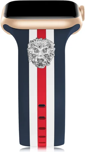 Vista 20 de Banda de diseñador con adornos decorativa compatible con Apple Watch de 38mm 40mm 41mm 42mm 44mm 45mm 46mm 49mm, para mujeres y hombres, pulseras