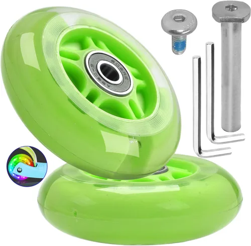 Vista 11 de Juego de tornillos de 3.150 in x 0.945 in, rueda trasera flash M8x65mm para plegable Micro Mini de 3 ruedas para niños, scooter, herramienta de Negro