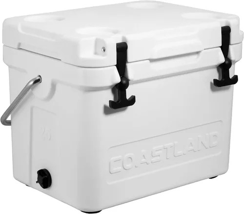 Vista 20 de Coastland Bay Series Cooler Premium - Enfriador rotomoldeado aislado para uso diario, pequeño baúl de hielo para espacios reducidos
