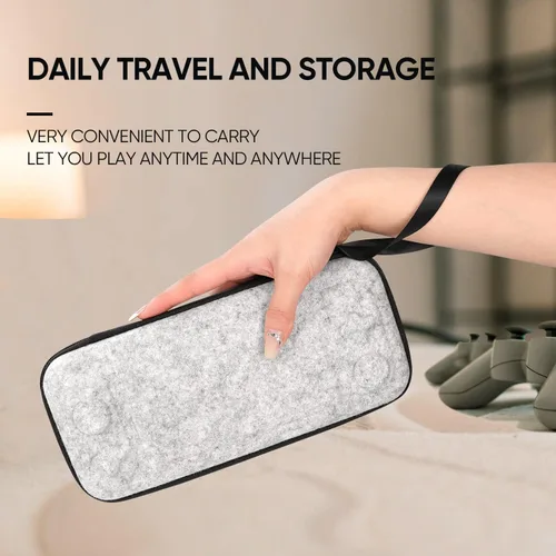 Vista 6 de SARLAR Switch - Funda de transporte rígida compatible con Nintendo SwitchSwitch OLEDSwitch Lite, bolsa portátil y ligera con 16 cartuchos