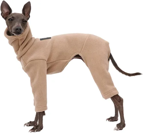 Vista 10 de Greyhound Clothes - Overol de invierno para perro, cálido de cuello alto, overol de cuatro patas, sudadera de manga larga, abrigo al aire libre
