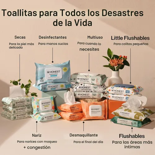 Vista 8 de The Honest Company Toallitas hipoalergénicas multiusos para bebé con piel sensible, patrón divertido, 720 unidades Pattern Play